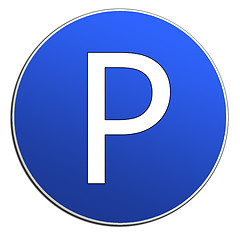 Image showing Illustration of cars parking sign