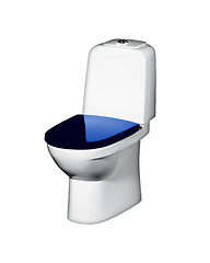 Image showing Toilet bowl isolated on white