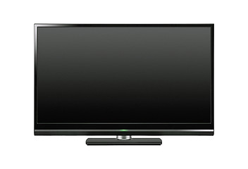 Image showing The big monitor of black colour