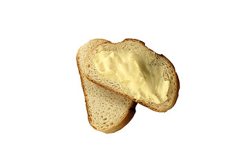 Image showing buttered bread