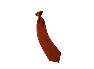 Image showing red tie isolated on white background