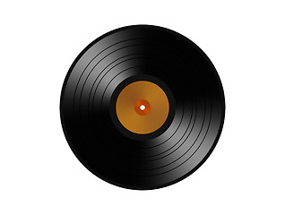 Image showing vinyl record. isolated on white background