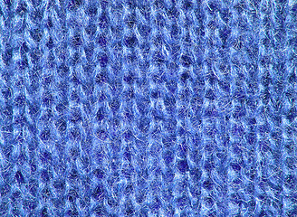 Image showing abstract blue wool background