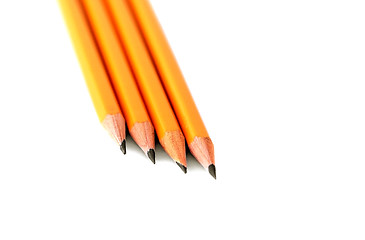 Image showing Bunch of pencils isolated on white