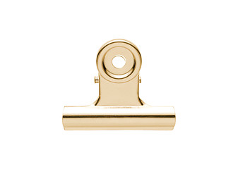 Image showing Gold and silver plated tie-clip