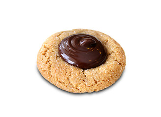 Image showing cookie with chocolate cream