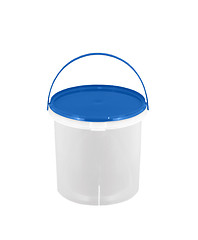 Image showing white bucket isolated on white