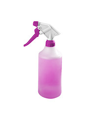 Image showing Spray bottle with blank label isolated on a white