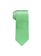 Image showing green tie isolated on white background