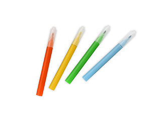 Image showing Color water pencils. Isolated