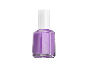 Image showing Isolated purple Nail Polish dripping