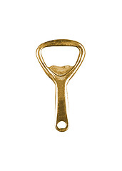 Image showing golden bottle opener