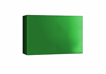 Image showing Green box isolated on white