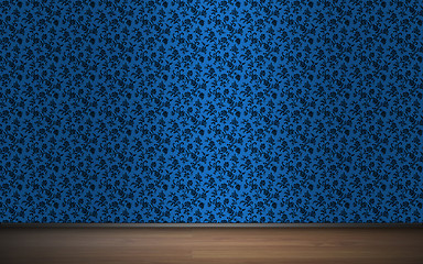 Image showing Seamless wallpaper pattern, bitmap copy