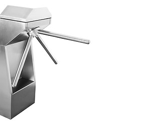 Image showing turnstile on a white background