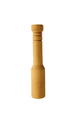 Image showing Wooden mallet lying on side