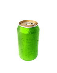 Image showing Aluminum green Drink Can