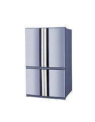 Image showing Modern refrigerator isolated on a white background