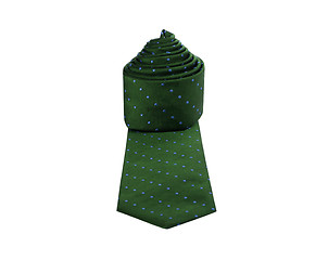 Image showing checkered tie close up on white background