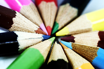 Image showing Close-up pencil.