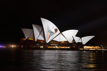 Image showing EDITORIAL: Opera House Australia during Vivid Sydney Festival