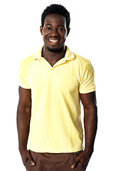 Image showing Portrait of a casual young african man