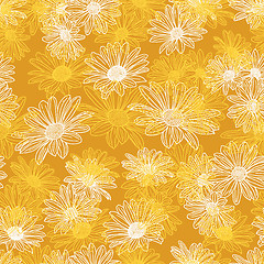 Image showing Vector flower seamless background