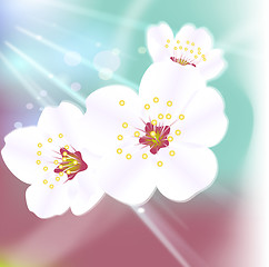 Image showing artistic flower background