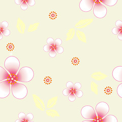 Image showing Seamless floral background. Repeat many times. 