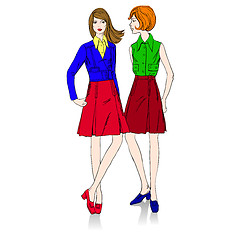 Image showing fashion girls