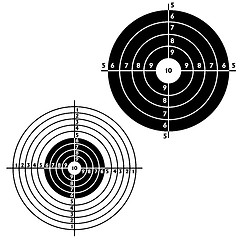 Image showing Set targets for practical pistol shooting