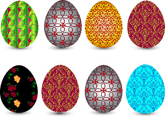 Image showing Colorful easter eggs