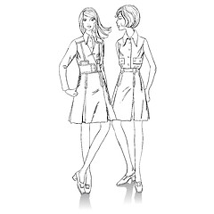 Image showing fashion girls