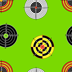 Image showing Seamless background of Targets