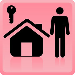 Image showing person and house icon