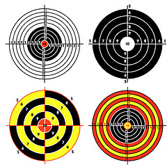 Image showing Set targets for practical pistol shooting