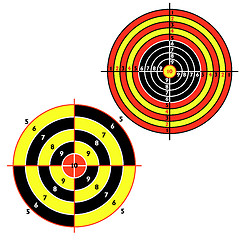 Image showing Set targets for practical pistol shooting