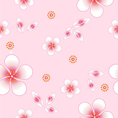 Image showing Seamless floral background. Repeat many times. 