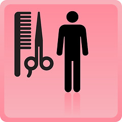 Image showing haircut or hair salon symbol