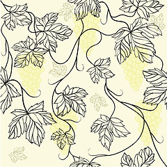 Image showing Seamless Wallpaper with floral ornament