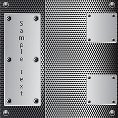 Image showing metal shield background