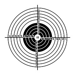 Image showing The target for shooting practice 