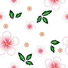 Image showing Seamless floral background. Repeat many times. 