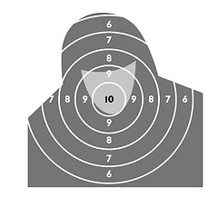 Image showing The target for shooting practice