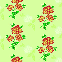 Image showing Seamless floral background. Repeat many times. 