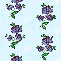 Image showing Seamless floral background. Repeat many times. 