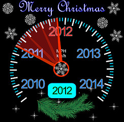 Image showing 2012 counter on the dashboard for new year