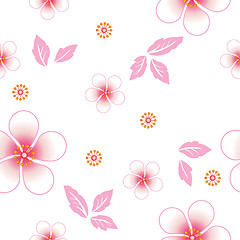 Image showing Seamless floral background. Repeat many times. 