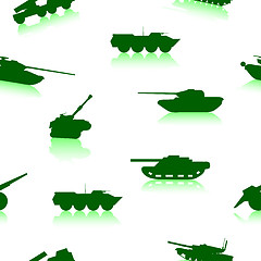 Image showing Tank Weapon seamless wallpaper