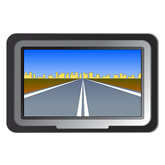 Image showing GPS navigation - vector illustration